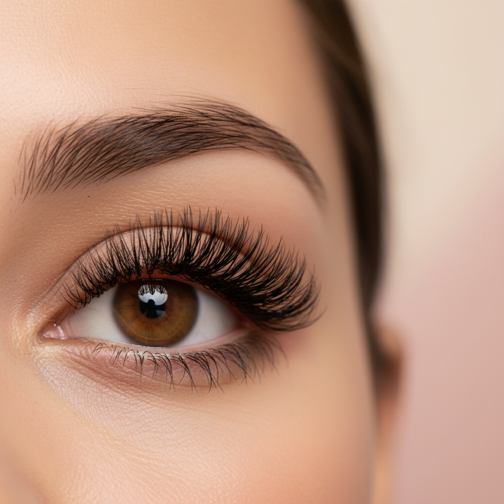 Pestañas con efecto natural